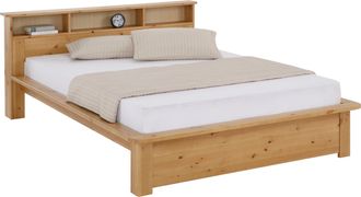 HOME AFFAIRE Massivholzbett »KERO BESTSELLER! Stauraum im Kopfteil« zertifiziertes Massivholz (Kiefer), optional mit Schublade