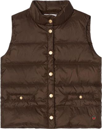 Busnel Amy Down Vest - Dames - Bodywarmers - Bruin - M - Leer - Jassen