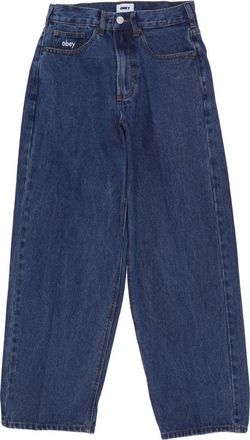 Obey Baggy Denim Stonewash Indigo Heren Jeans - Heren - Loose Fit Jeans - Blauw - W36 - Denim - Jeans