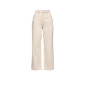 Moncler Moncler Cropped Jeans, Women, White, Size: 42