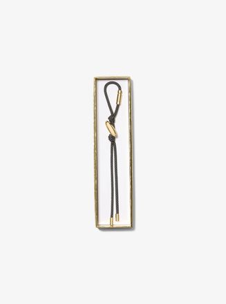 Michael Kors Initial Gold-Tone and Speckled Cord Bag Charm