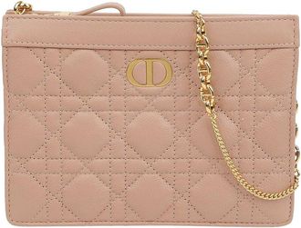 Dior Caro Chain Pouch Crossbody Bag (Authentic Pre-Loved)