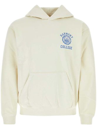 Harmony logo-print hoodie - Neutrals