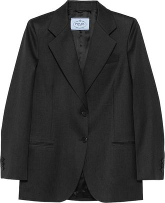 Prada Single-breasted Gabardine Jacket