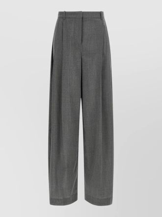 Jacquemus mens trousers wide leg pleated belt loops