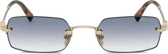 Miu Miu Eyewear rectangle-frame sunglasses - Gold