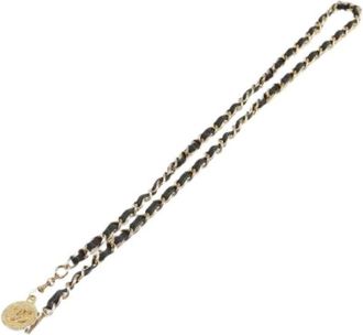 Chanel Pre-owned Belts, female, Black, Size: ONE SIZE Pre-owned Leather Belt