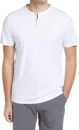 Robert Barakett Georgia Solid Henley Shirt in White at Nordstrom, Size Xx-Large