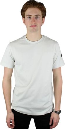 Moncler T-Shirts, male, Beige, 2XL, Logo T-shirt