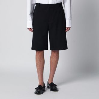 Jacquemus Black Camargue cotton canvas shorts