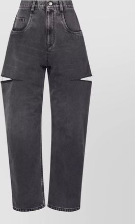 Maison Margiela high waist five pocket tapered trousers