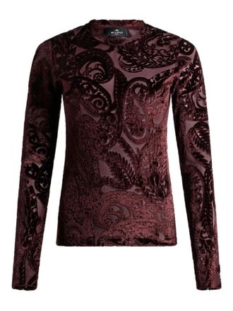 Etro Etro Jacquard Paisley Print Top