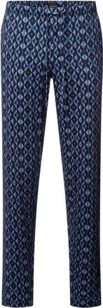 Hanro Night And Day Cotton Drawstring Pajama Pants in Blue Diamonds at Nordstrom, Size Xx-Large