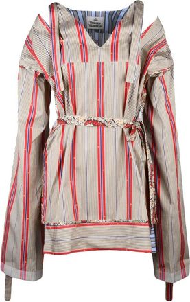 Vivienne Westwood Mini Scylla Korte Jurk - Dames - Korte kleedjes - Veelkleurig - L - Katoen - Kleedjes