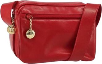 Gucci Pre-owned Vintage Cross Body Bag - Dames - Vintage Schoudertas - Rood - ONE Size - Leer - Vintage