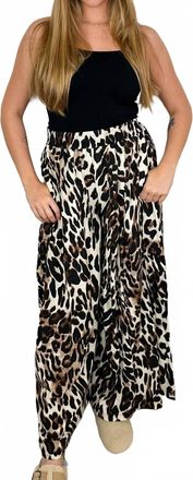 Bibi No Questions Asked High-Rise Rayon Blend Wide Leg Pants In Cream
