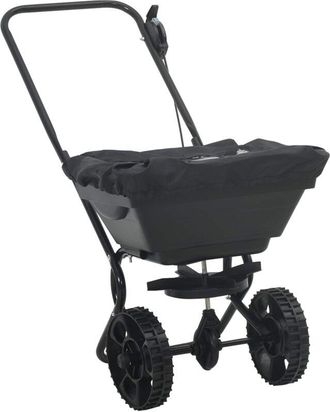 vidaXL Esparcidor Negro 47 X 82 X 75 Cm Pvc Y Acero Vidaxl