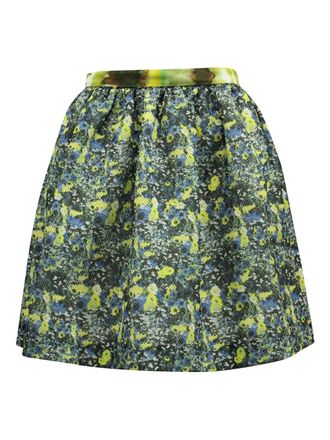 Msgm Rok met bloemenprint - Geel