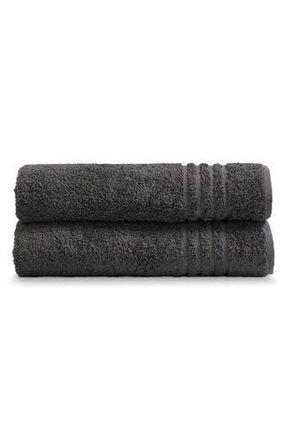 Ella Jayne Home Solid Cotton 2-Piece Bath Towel Set in Charcoal at Nordstrom Rack