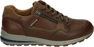 Mephisto Casual leren schoenen in cognac - Heren - Sneakers - Bruin - 41 EU - Leer - Schoenen