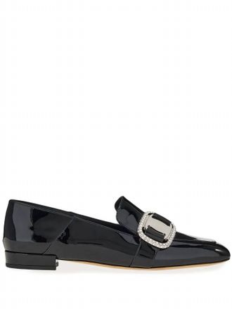 Ferragamo Womens Vara Chain Loafers In Black