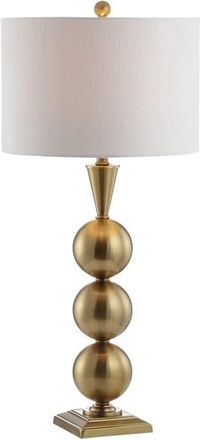 Jonathan Y Designs Mackenzie 33 Metal LED Table Lamp, Brass in Brass Gold at Nordstrom