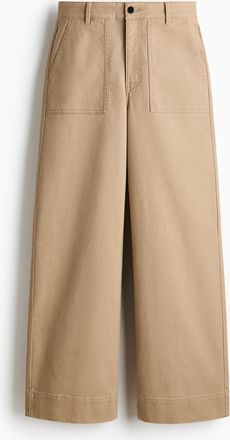 H&M Hose aus Baumwollcanvas - Beige