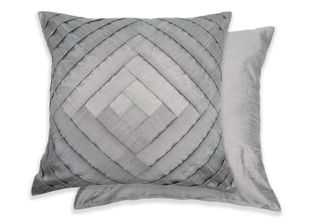 TJ Hughes Serenity - Pleated Cushion Cover in Grey - TJ Hughes