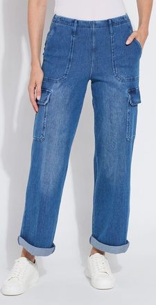 Lyssé Scout Hi Waist Cuffed Cargo (Curvy, 27.5 Inseam)