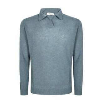 Altea Truien & Vesten, Heren, Groen, M, Wol, Fijngebreide Poloshirt Trui