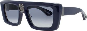 Bugatti Mens Blue Rectangular Sunglasses 02DKBLUE