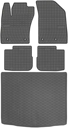 OEM Fiat Tipo Hatchback De Febrero De 2017. Juego De Alfombrillas De Goma Para Coche Y Alfombrilla Para Maletero
