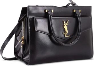 Saint Laurent Uptown Leather Medium tote bag - Nero