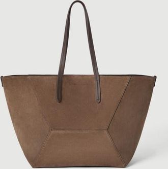 Brunello Cucinelli BC Duo bag in suede with monili in Brown at Nordstrom