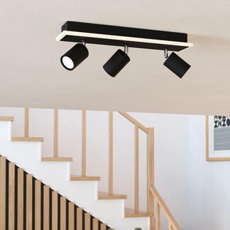 Eglo Eglo Rimbocchi 1 Black Steel Modern 3 Light Spotlight