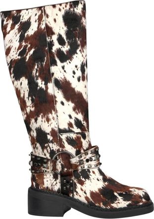 Alma En Pena Studded biker laars - Dames - Hoge Laarzen - Veelkleurig - 41 EU - Schoenen