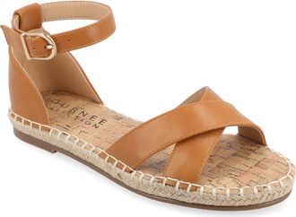 Journee Collection JOURNEE Lyddia Espadrille Sandal in Cognac at Nordstrom Rack, Size 6.5