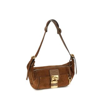 Chlo&eacute; Womens Brown Calf Leather Bos Taurus Shoulder Bag