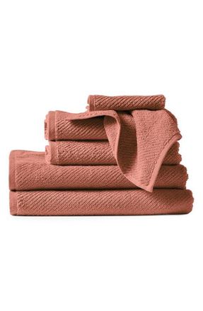Coyuchi Air Weight 6-Piece Organic Cotton Bath Towel, Hand Towel & Washcloth Set in Sedona at Nordstrom, Size 6 Piece