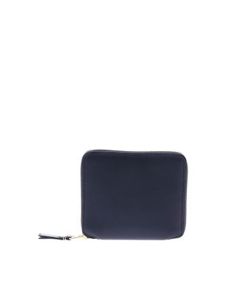 Comme Des Gar&ccedil;ons Navy blue Arecalf wallet