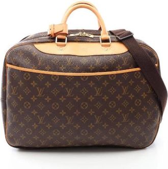 Louis Vuitton Pre-owned Alize 24H Monogram Boston Bag - Dames - Vintage Weekendtas - Bruin - ONE Size - Leer - Vintage