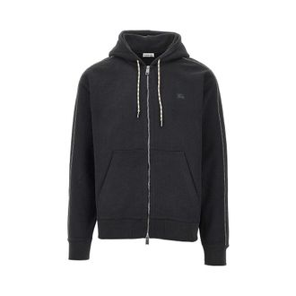 Burberry Full-zip hoodie with Check piping Man XL