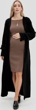 Nom Maternity Emaline Cardigan in Black at Nordstrom, Size X-Small