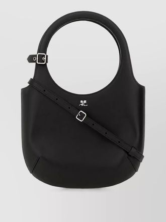 Courr&egrave;ges leather shoulder bag
