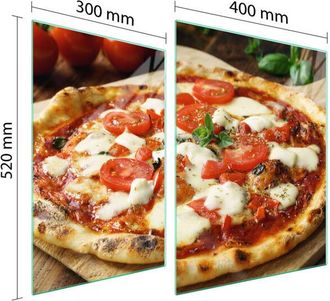 OEM Placa Protectora De Vidrio Para Estufa 70x52 Pizza