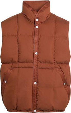Stone Island Jassen, Heren, Bruin, M, Giubbotto Gilet