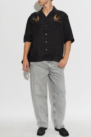 AllSaints Shirt Avia, Mens, Black