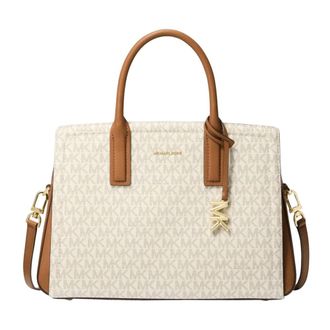 Michael Kors Laila Tote - Dames - Handtassen - Beige - ONE Size - Polyester - Tassen
