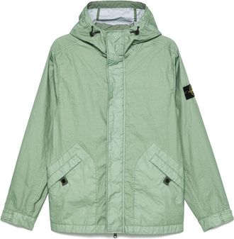 Stone Island Cappotto con effetto stropicciato - Verde