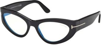 Tom Ford Glasses, female, Black, Size: 55 MM Ft6134B 001 Eyeglasses